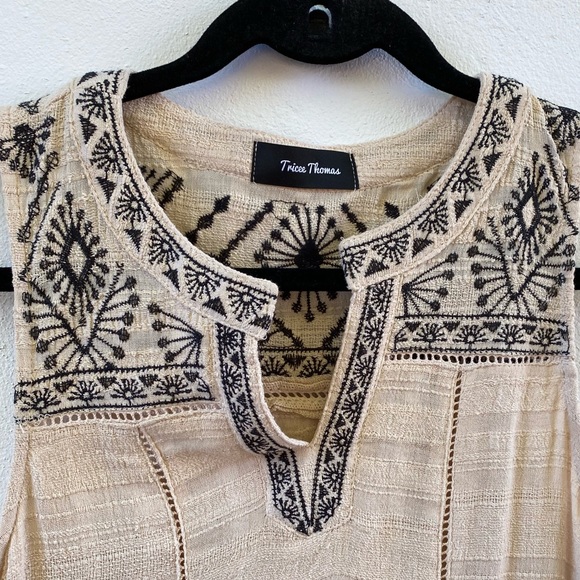 Tricee Thomas Boho High Low Embroidered Dress - Picture 5 of 5